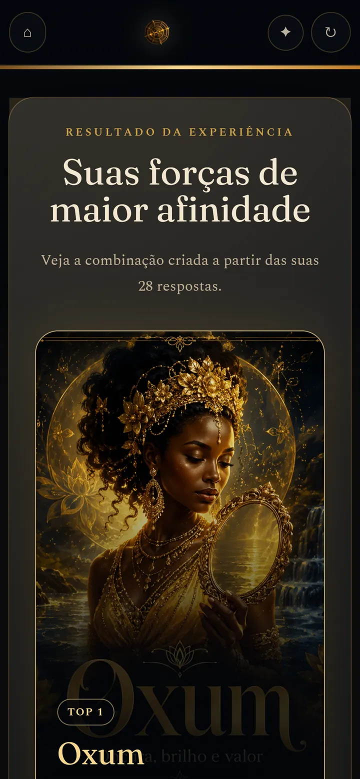 Resultado do Oráculo com Oxum